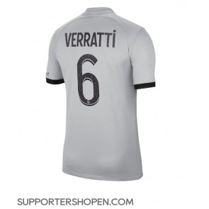 Paris Saint-Germain Marco Verratti #6 Borta Matchtröja 2022-23 Kortärmad